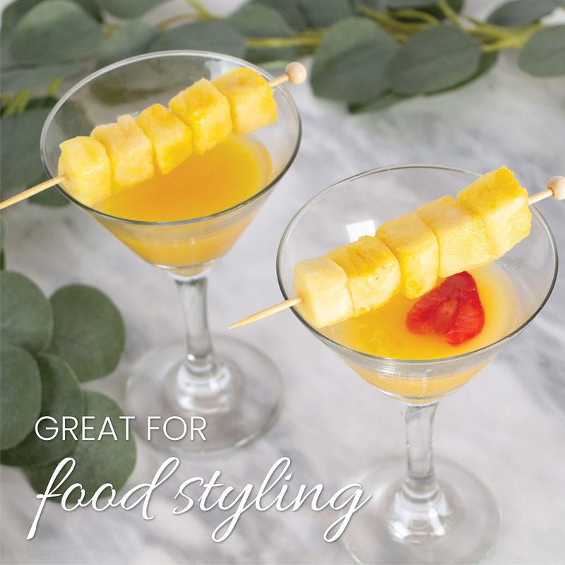 Plasticpro Cocktail Picks Bamboo Toothpicks with Ball End for Cocktails, Appetizers, Fruits, Dessert, 6 inches Pack of 200 - Image 5